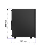 ENDORFY Ventum 200 Solid, ATX PC-Gehäuse, inkl. 1x 120mm PWM-Lüfter, Frontblende aus Mesh | EY2A001