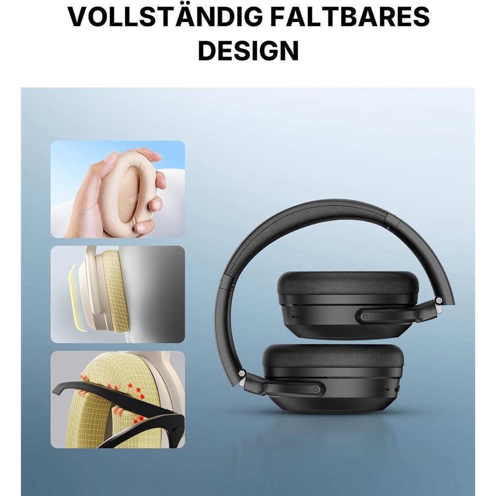 Edifier WH700NB Pro – Premium Kabellose Over-Ear Kopfhörer mit aktiver Geräuschunterdrückung, Schwarz