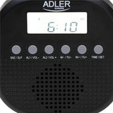 Adler AD 1912 Wasserdichtes Universalradio batteriebetrieben mit Wecker Schwarz