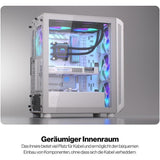 ENDORFY Arx 500 White ARGB – Weißes PC-Gehäuse mit 4 ARGB-Lüftern
