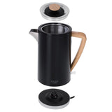 Adler AD 1347 Wasserkocher elektrisch schwarz Metall 1,7 L STRIX Edelstahl schwenkbarer Sockel