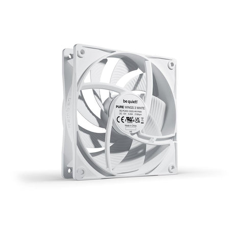 be quiet! Pure Wings 3 120mm PWM high-speed White Lüfter, innovativer Motor mit Close-Loop-Technologie