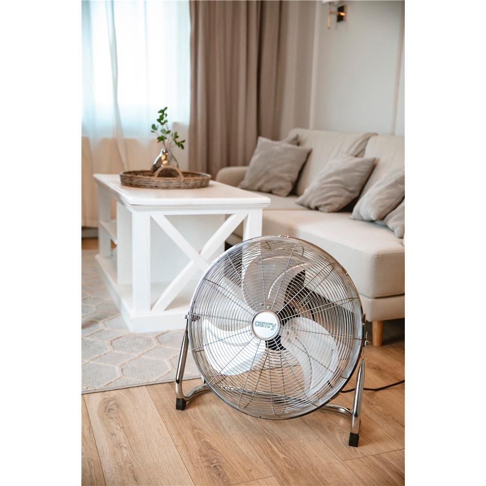 Camry CR 7306 Ventilator Chrom 45 cm Durchmesser 3 Geschwindigkeitsstufen Lüfter