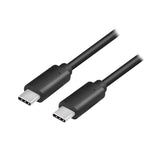 LogiLink USB 3.2 Gen2 Type-C Kabel, C/M zu C/M, E-mark, PD, 4K/60 Hz, schwarz, 0,5 m