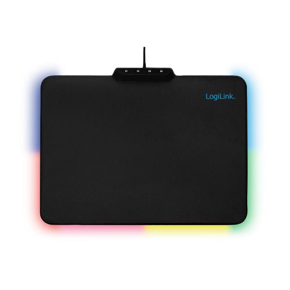 LogiLink Gaming Mauspad mit RGB-LED Beleuchtung, 360x260mm