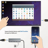 LogiLink USB-C HUB, HDMI, PD, Kartenleser, USB 3.2 GEN 1x1, Alu