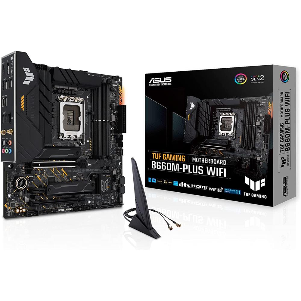 ASUS TUF Gaming B660M-PLUS WiFi Mainboard Sockel Intel LGA 1700 mATX DDR5 Dual PCIe 4.0 M.2 WiFi 6