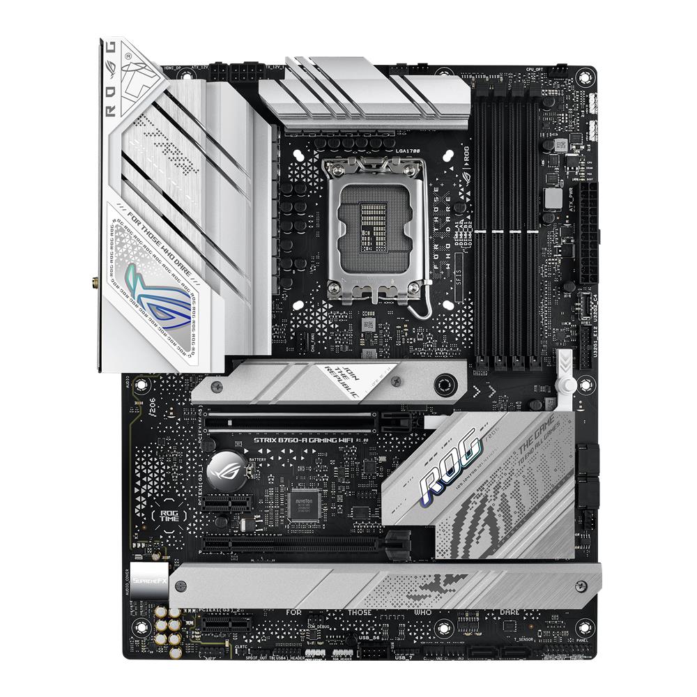 ASUS ROG STRIX B760-A GAMING WIFI Mainboard Sockel Intel LGA 1700 (ATX, DDR5, PCIe 5.0, WiFi 6E) weiß