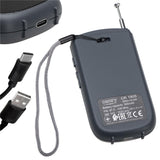 Camry CR 1905 Tragbares Mini Radio USB Taschenradio mit Akku Radiowecker schwarz