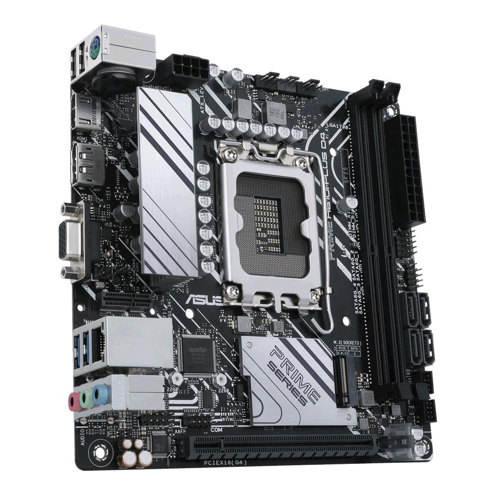 ASUS PRIME H610I-PLUS D4-CSM Mainboard Sockel Intel LGA 1700 Mini-ITX DDR4 PCIe 4.0 M.2 1Gb Ethernet