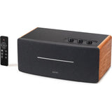 Edifier D12 kompaktes Stereo Lautsprechersystem (70W) mit Bluetooth 5.0 und Fernbedienung, Holzfarben