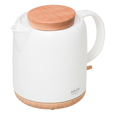 Adler AD 1304 Keramik Wasserkocher 1,0L weiß