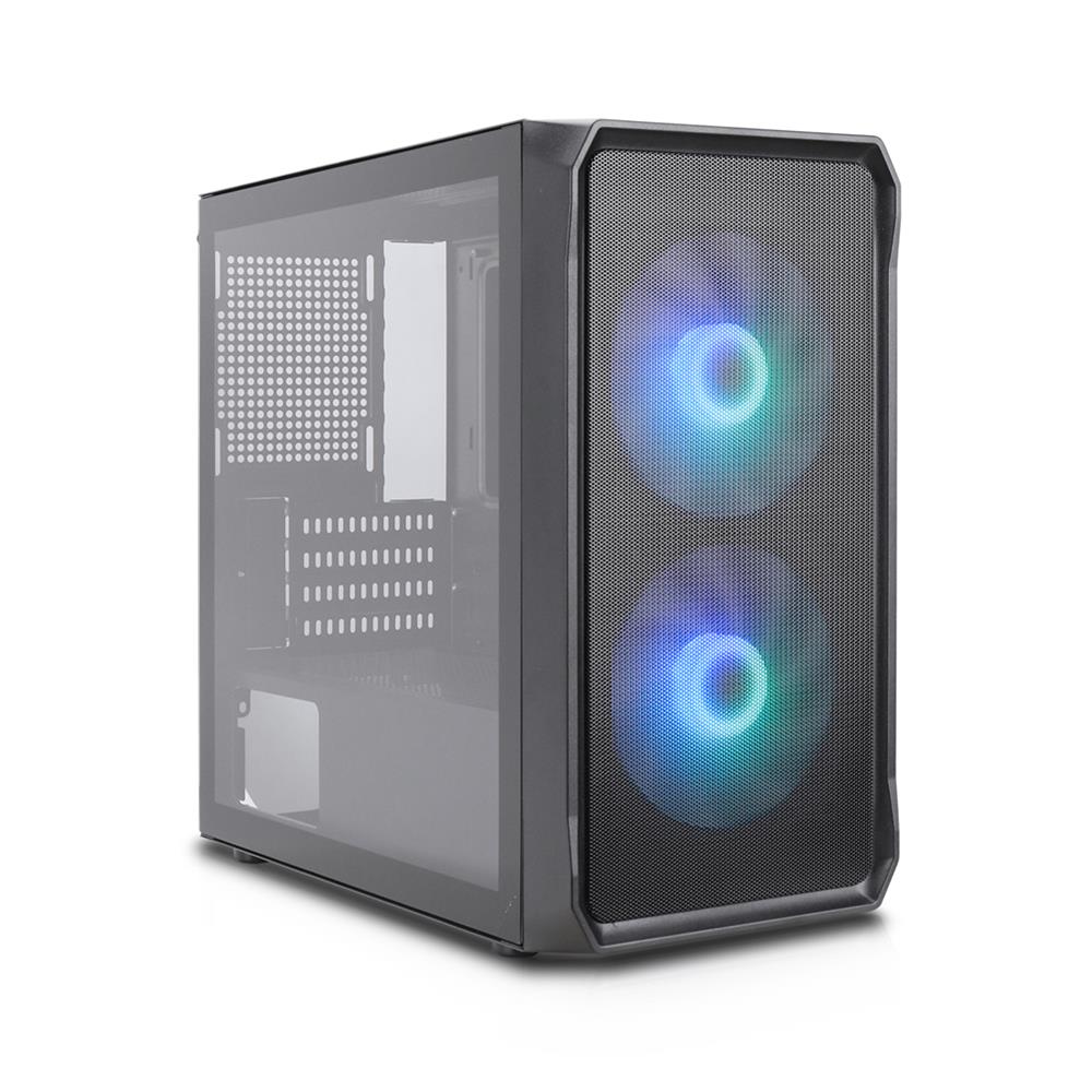 Silentware Air 10 Black – Kompaktes mATX PC-Gehäuse mit Mesh-Front & Glas-Seitenfenster