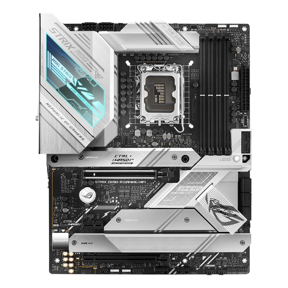 ASUS ROG STRIX Z690-A GAMING WIFI Mainboard Sockel Intel LGA 1700 ATX PCIe 5.0 16+1 DrMos DDR5