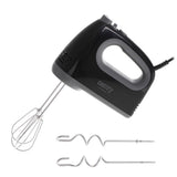 Camry CR 4220b Handmixer mit Knethaken und Quirlen, 750 W, schwarz