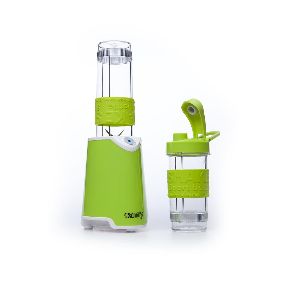 Camry CR 4069 Smoothie Maker Standmixer Grün 500 Watt mit zwei To-Go-Bechern