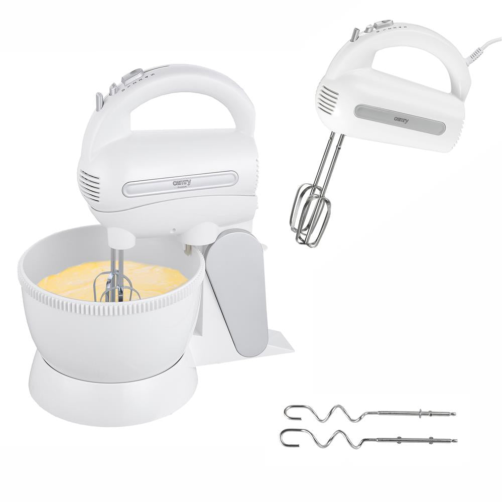 Camry CR 4213 Handmixer mit Rührschüssel weiß