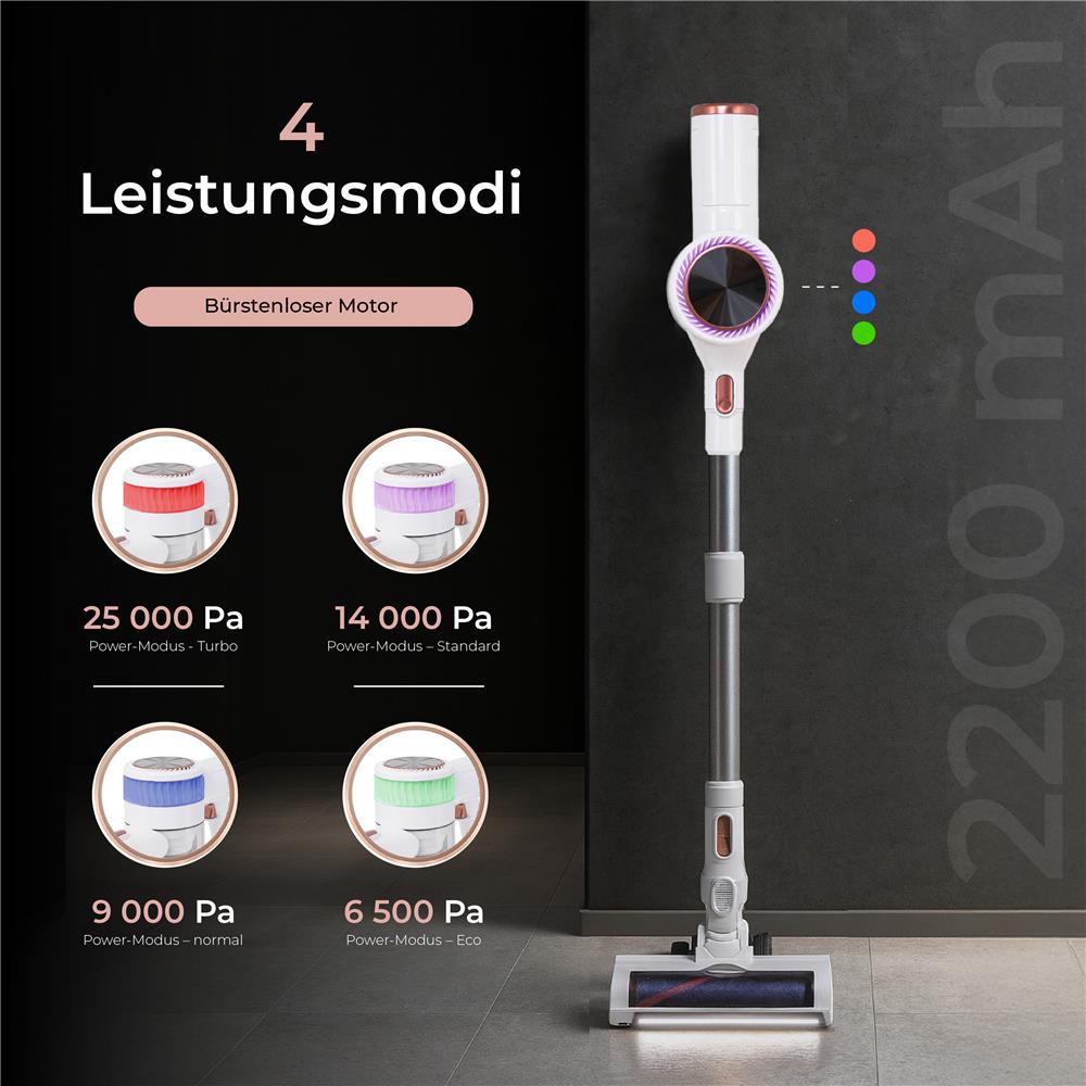 Adler AD 7079 Kabelloser Staubsauger Weiß leise