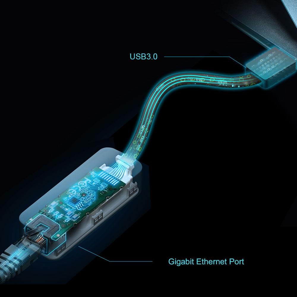 TP-Link UE306 USB 3.0 auf Gigabit Ethernet Adapter LAN Netzwerk kompakt