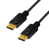 LogiLink DisplayPort Kabel male-male 4K/120Hz + 8K/60Hz Audio Video vergoldete Stecker schwarz 2m