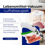 Adler AD 4514 mobiles Vakuumierungsgerät Lebensmittel Vakuumierer Set Vakuumierungsbeutel weiß