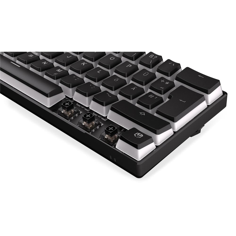 ENDORFY Thock Compact Wireless DE Kailh Box Black Pudding, Tastatur, DE-Layout, Schwarz, Kabellos, Beleuchtet