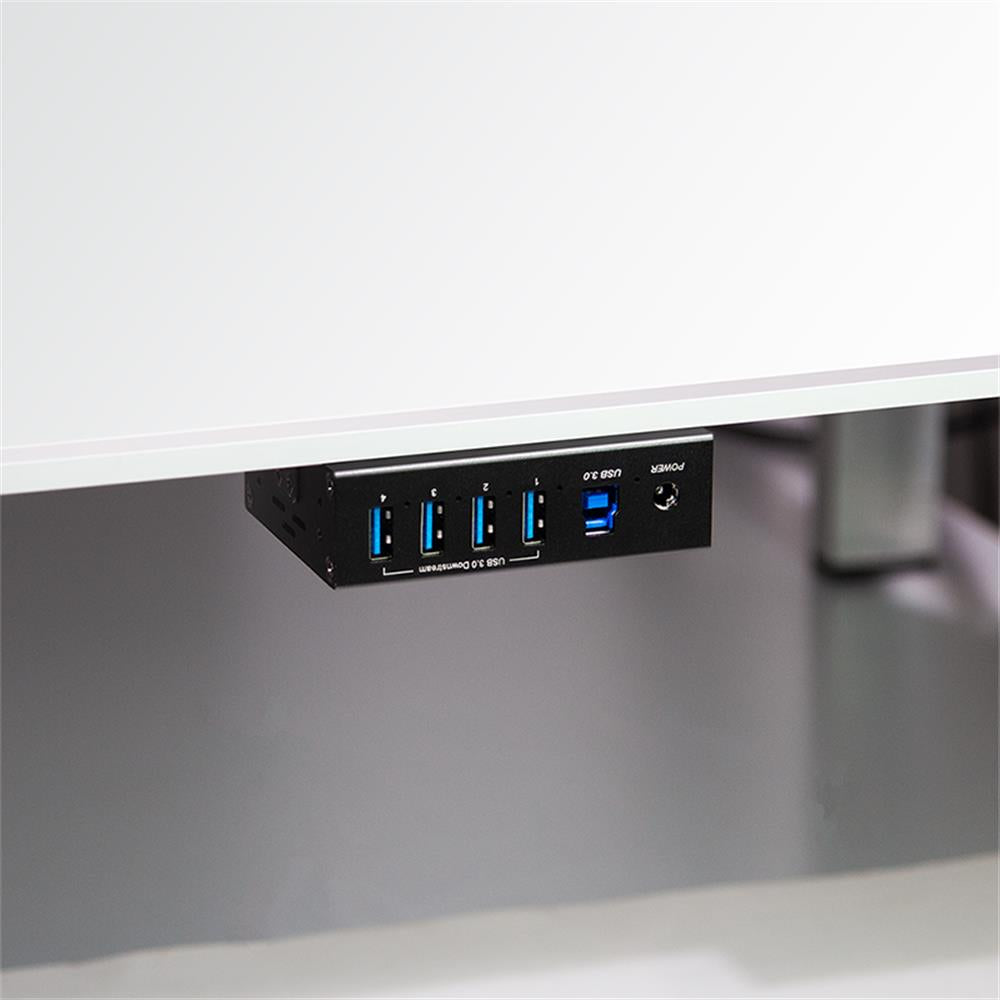 LogiLink USB 3.0 Industrie-Hub, 4 Ports, 5 Gbit/s, 10 W, Schwarz