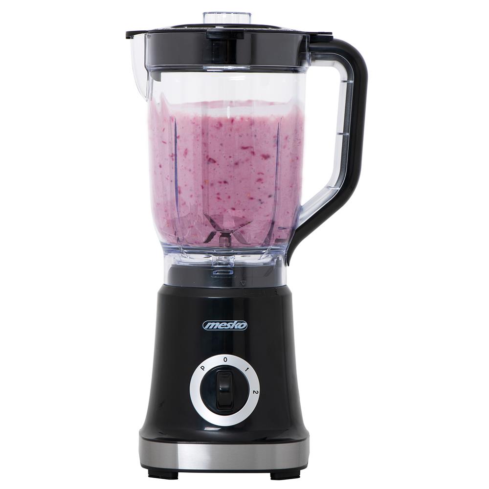 Mesko MS 4079b Standmixer Schwarz 1,8 Liter 1000W Mixer Smoothie Maker Edelstahl Messer Kunststoff