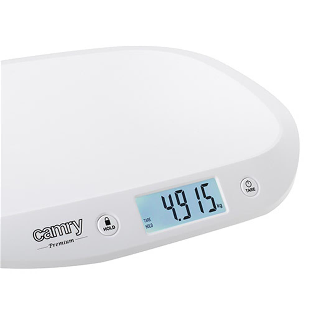 Camry CR 8185 Babywaage bis 20 kg mit HOLD Funktion Weiß