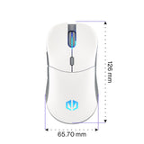 ENDORFY Gem Plus Wireless Gaming Maus kabellos 26000 DPI leicht 74 g Weiß
