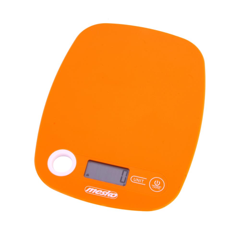 Mesko MS 3159o Küchenwaage 5kg Digitalwaage Abstellautomatik orangenfarben