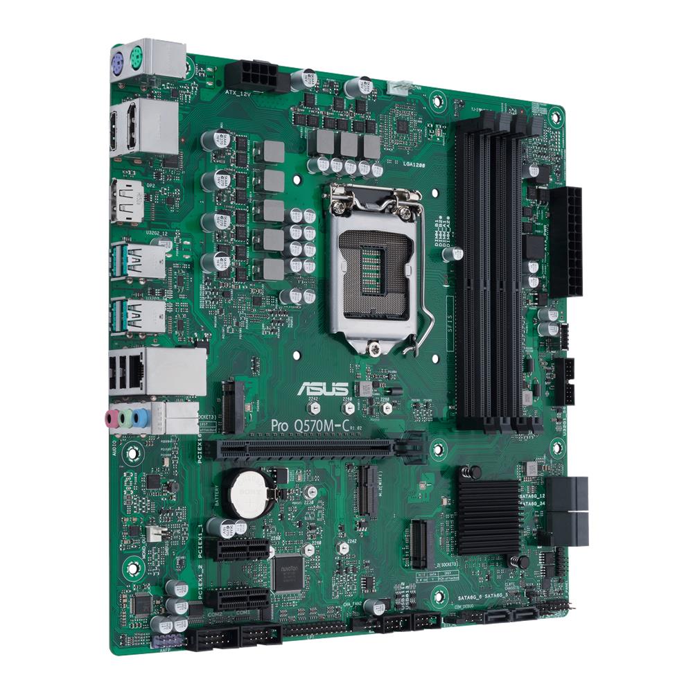 ASUS Pro Q570M-C/CSM Business-Mainboard Sockel Intel LGA 1200 (Micro-ATX, PCIe 4.0, DDR4 DIMM)