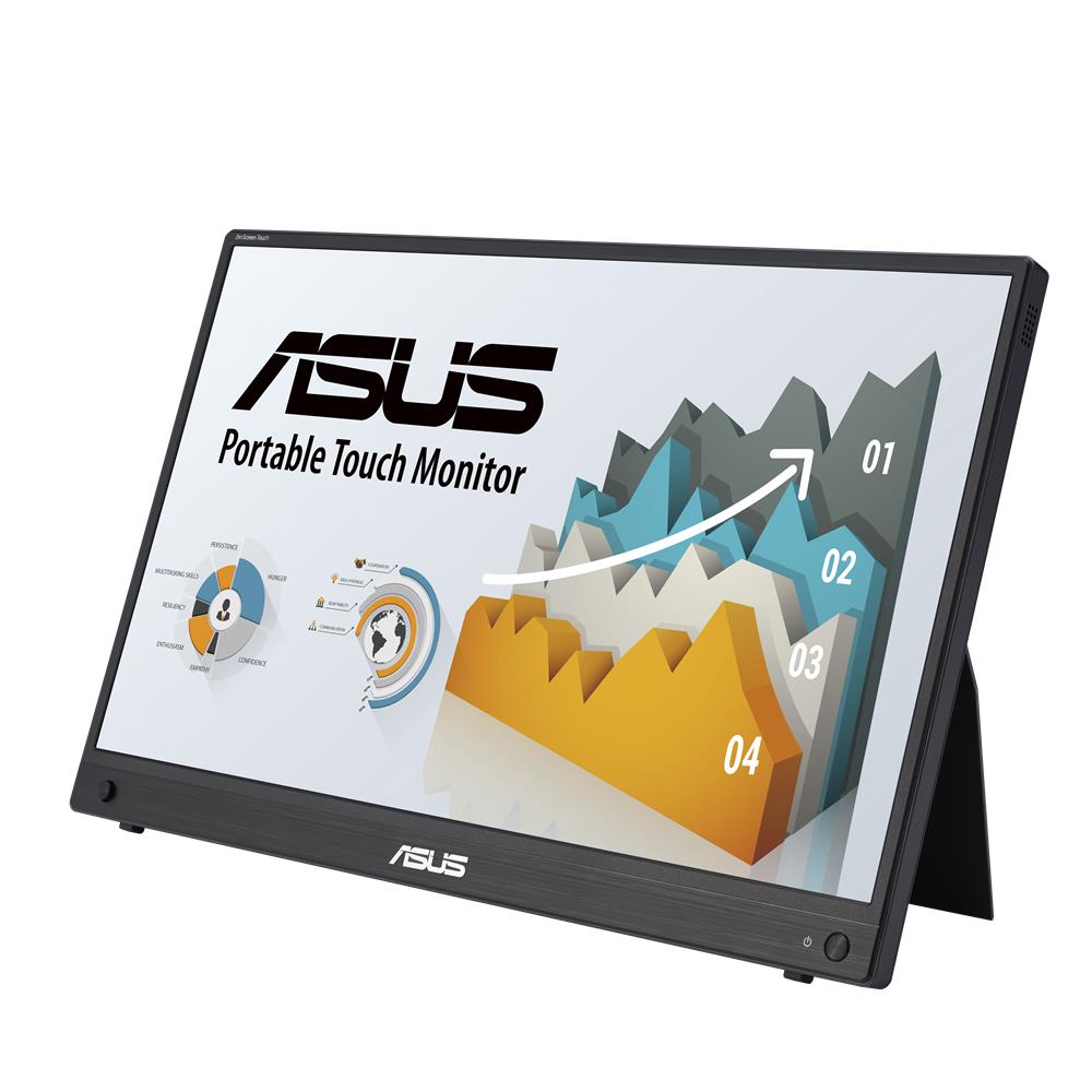 ASUS ZenScreen Touch MB16AHT tragbarer 15,6-Zoll Monitor (FHD, IPS, 10-Punkt-Touch, Mini-HDMI)