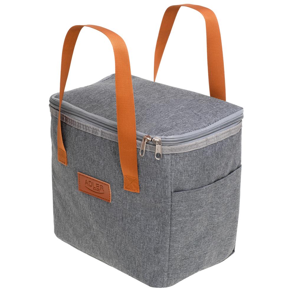 Adler AD 4523 Kühltasche 10L – Kompakte Thermotasche für Picknick, Reise & Einkauf in Grau