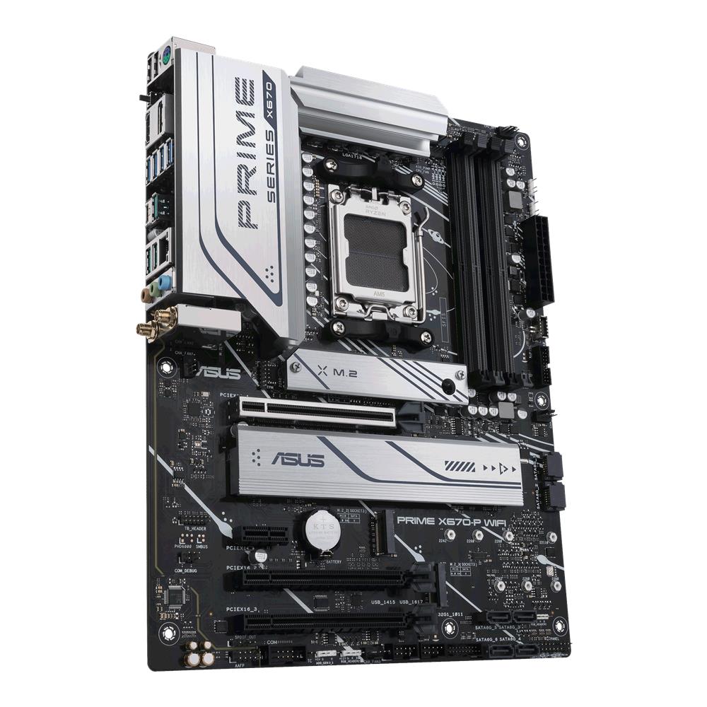 ASUS PRIME X670-P WIFI Gaming Mainboard Sockel AMD AM5 Ryzen 7000 ATX PCIe 5.0 M.2 DDR5 WiFi6