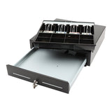 Olympia Kassenlade LD 410AT Metall Geldlade Münzfächer Scheinfächer schwarz