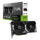 ASUS Dual GeForce RTX 5060 Ti OC 16GB GDDR7 Gaming Grafikkarte PCIe 5.0