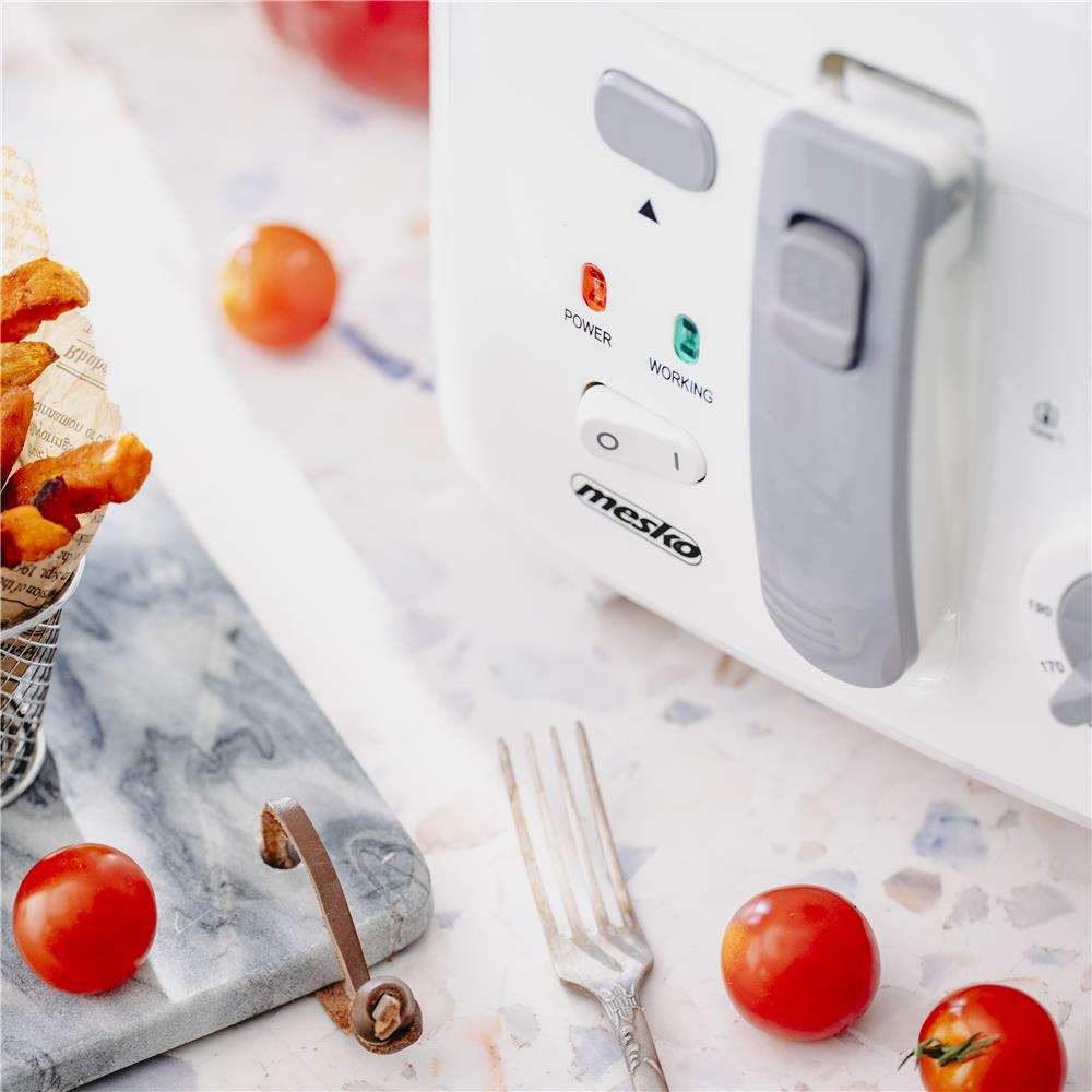 Mesko MS 4908 G Fritteuse – 2,5 L, Temperaturregelung, Frittierkorb, 1800 W