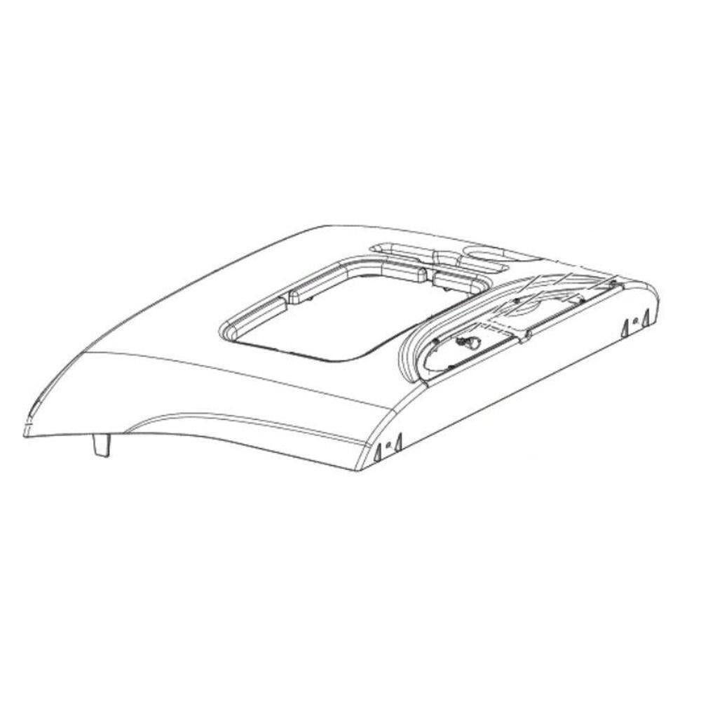 Nilfisk Original 1466001000 COVER UPPER BLACK PKD