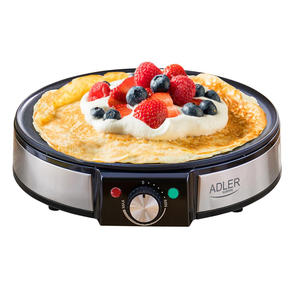 Adler AD 3058 Pfannkuchen- und Crêpe-Maker 30cm mit Antihaftbeschichtung