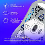 ENDORFY Gem Plus Wireless Gaming Maus kabellos 26000 DPI leicht 74 g Weiß