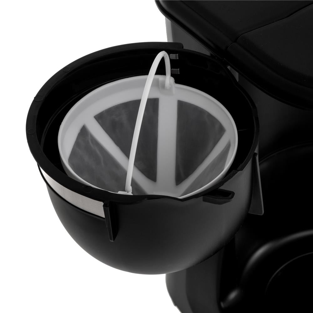 Adler AD 4381 Filterkaffeemaschine mit Glaskanne, 0,6 L, 600 W, Schwarz