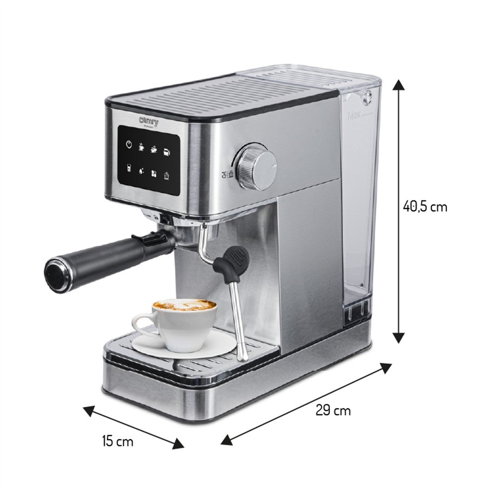 Camry CR 4389 7-in-1-Espressomaschine – Milchaufschäumer, 1,7-Liter-Wassertank