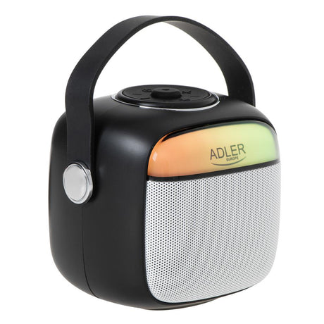 Adler AD 1199 Karaoke Lautsprecher mit Mikrofon SD USB AUX Bluetooth schwarz