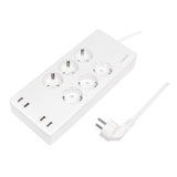 LogiLink Smart Home Wi-Fi Smart Steckdosenleiste 6-fach mit 4x USB, Tuya kompatibel