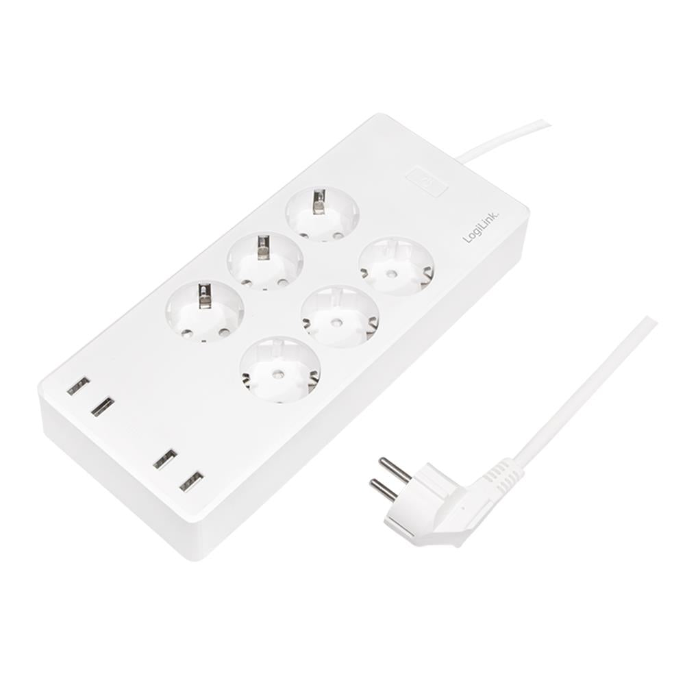 LogiLink Netzkabel 1,8 M – Eurostecker Zu IEC C7 (Kleingerätebuchse), Weiß, VDE Geprüft