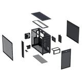 ASUS Prime AP303 TG ATX PC Gehäuse Black mit 360 mm Radiator und USB 20Gbps