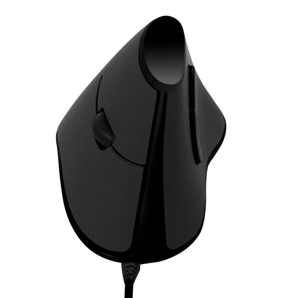 LogiLink Ergonomic Vertical Mouse USB schwarz Optisch 1000 dpi 5 Tasten Vertikale Maus