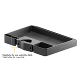 LogiLink Organizer für Mastbefestigung Ø 3–4,8 cm, max. 3 kg, Schwarz