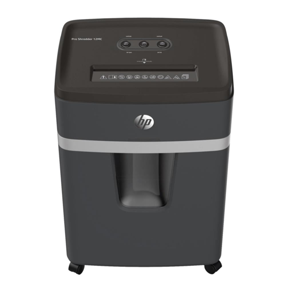 HP Pro Shredder 12MC - Aktenvernichter, Sicherheitsstufe P-5, Micro Cut, 12 Blatt, 55 dB, 25 Liter